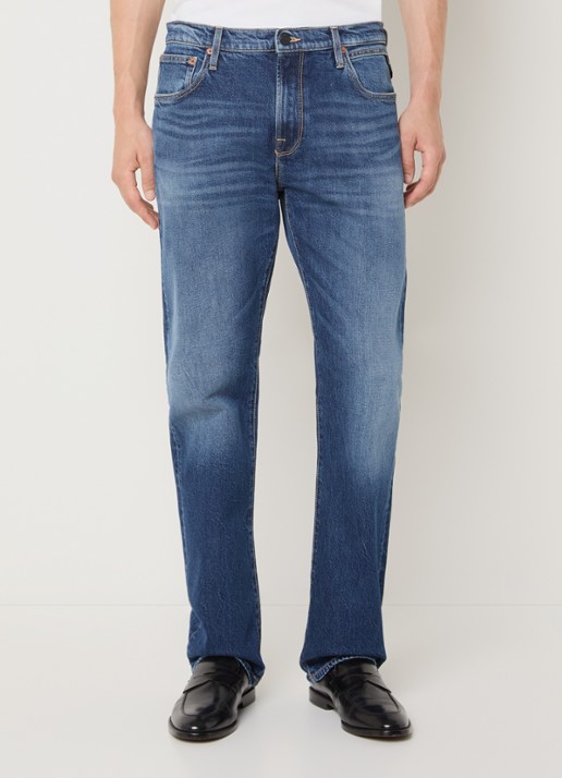 Replay Aideen straight leg jeans met medium wassing