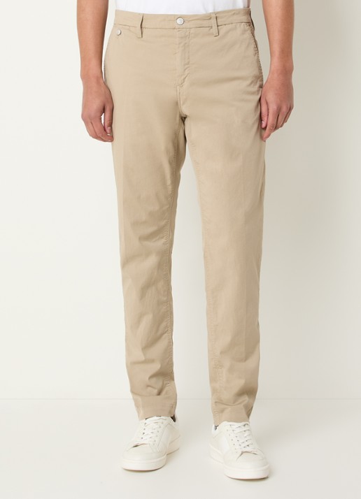 Replay Benni slim fit chino met steekzakken