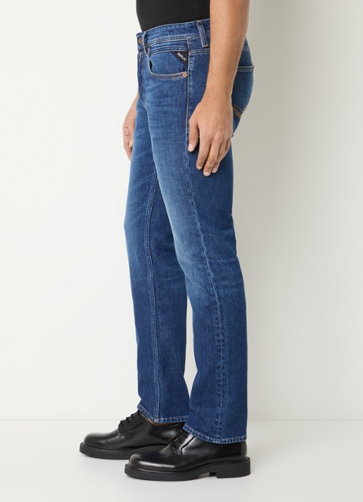 Replay Grover skinny jeans met donkere wassing - detail 3 indigo