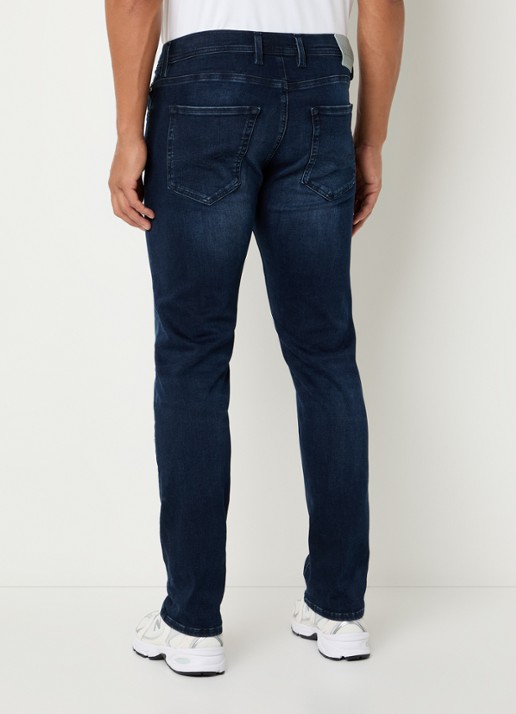 Replay Grover slim fit jeans met medium wassing - achterkant 3 indigo
