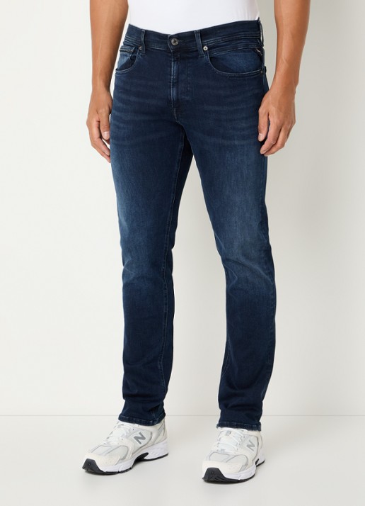 Replay Grover slim fit jeans met medium wassing
