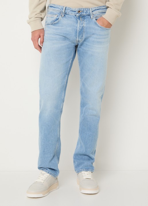 Replay Grover straight leg jeans met lichte wassing