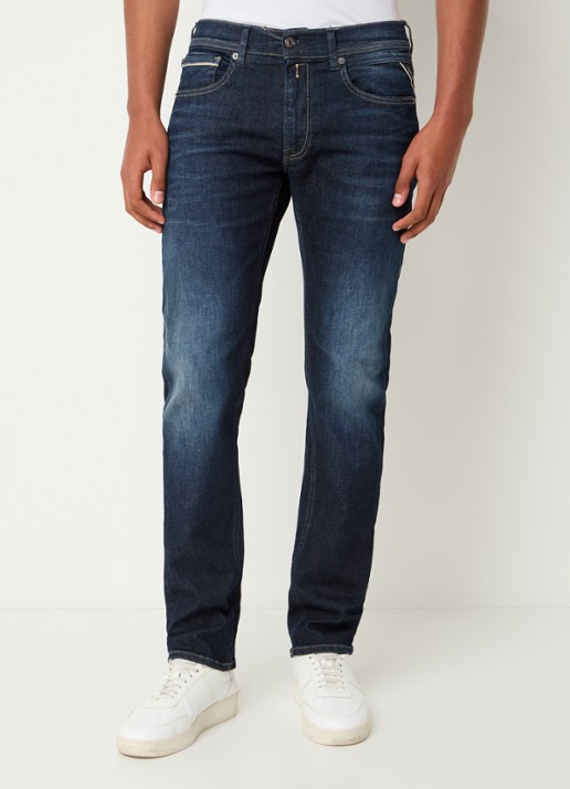 Replay Grover straight leg jeans met steekzakken