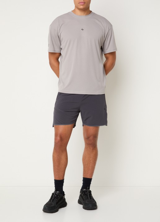 Represent 247 Aero loose fit korte broek met steekzakken - voorkant 2 antraciet