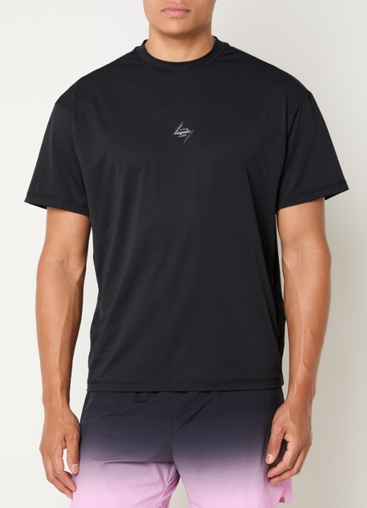 Represent 247 Knight T-shirt met logo- en backprint - achterkant 3 zwart