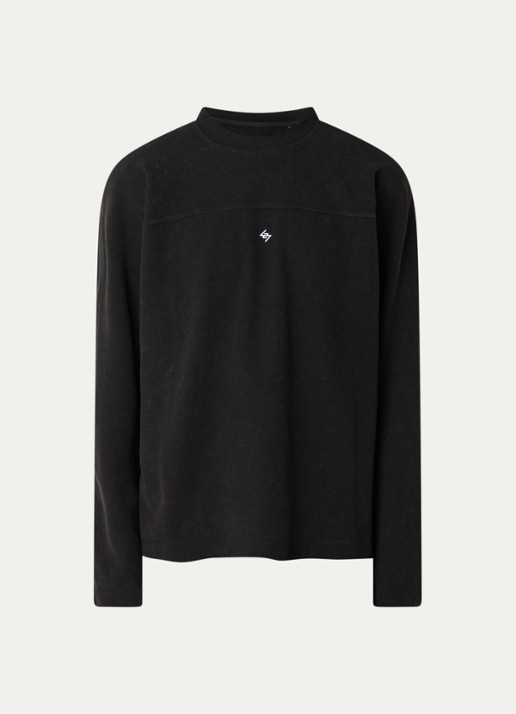 Represent 247 long sleeve met logo - voorkant 3 zwart