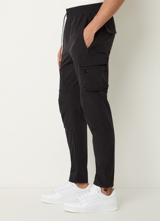 Represent 247 tapered fit cargobroek met klepzakken - detail 2 zwart