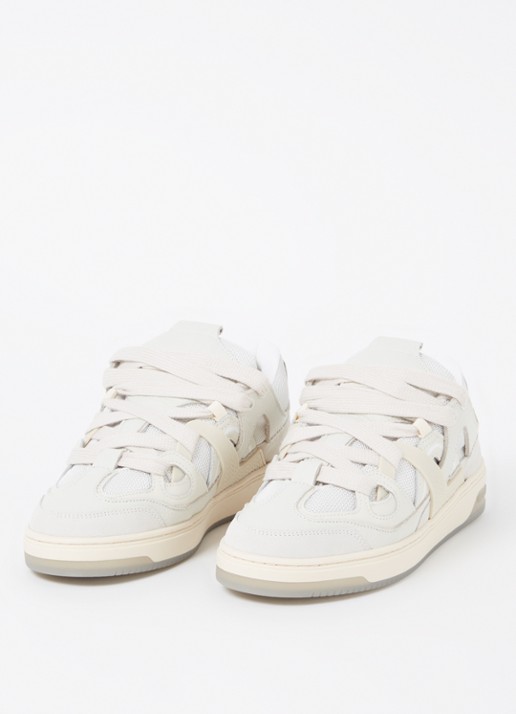 Represent Bully sneaker met suède en leren details - detail 2 lichtgrijs