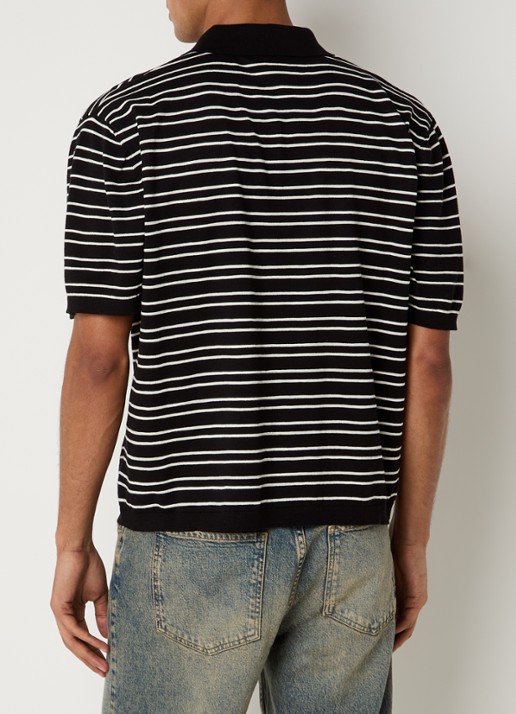 Represent California regular fit polo met logo - achterkant 3 zwart