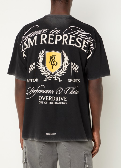 Represent Crest T-shirt met logo- en backprint