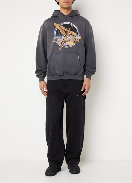 Represent Golden Tour hoodie met print - voorkant 2 antraciet