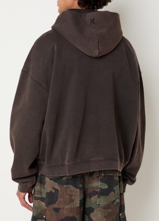 Represent Initial sweatvest met steekzakken - achterkant bruin