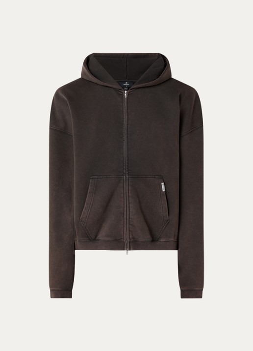Represent Initial sweatvest met steekzakken - voorkant 4 bruin