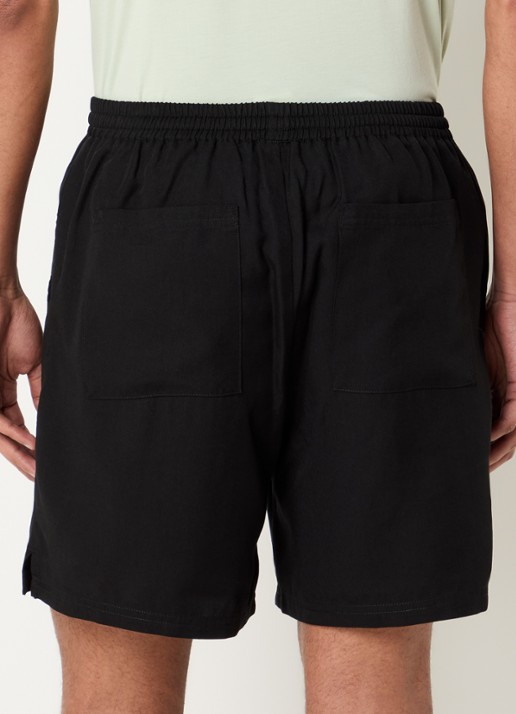 Represent Love And Kisses straight fit korte joggingbroek met steekzakken - achterkant zwart