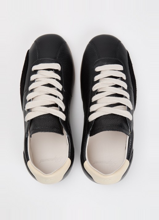 Represent Low-Pro sneaker van leer met suède details - detail 3 zwart