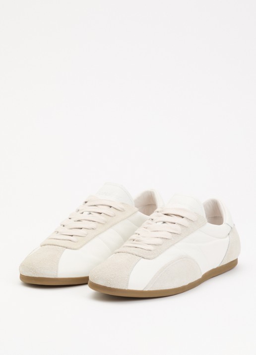 Represent Low-Pro sneaker van leer met suède details - detail 3 wit