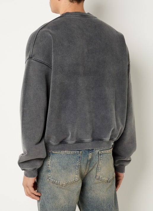 Represent Pegasus sweater met logoborduring  - achterkant antraciet