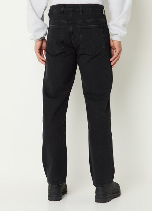 Represent R2 straight leg jeans met gekleurde wassing - achterkant 3 zwart