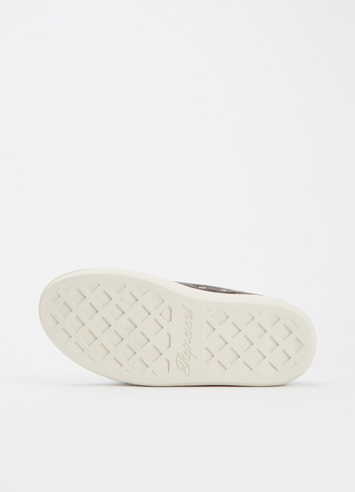 Represent Rep-Cap sneaker van leer met destroyed afwerking  - detail 3 donkerbruin
