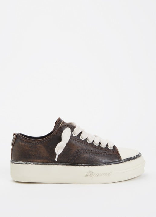 Represent Rep-Cap sneaker van leer met destroyed afwerking