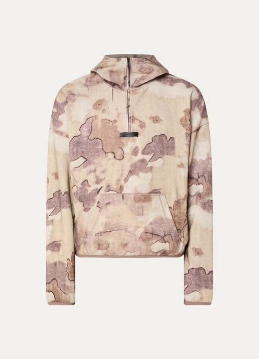Represent Storm hoodie met print en kangoeroezak - voorkant 4 beige