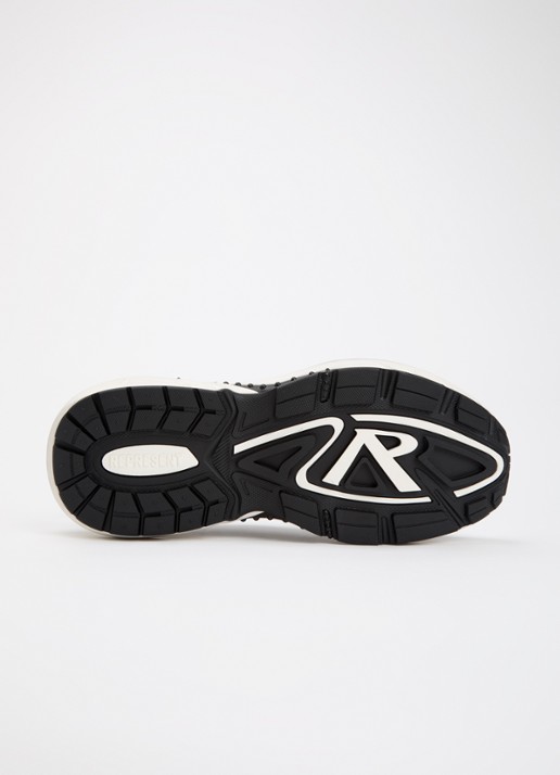 Represent Storm-Torn sneaker met details van mesh  - detail 5 zwart