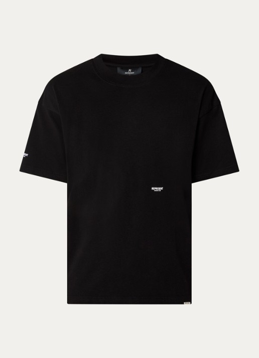 Represent T-shirt met logo - voorkant 2 zwart