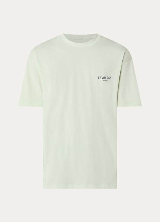 Represent T-shirt met logoprint - voorkant lindegroen