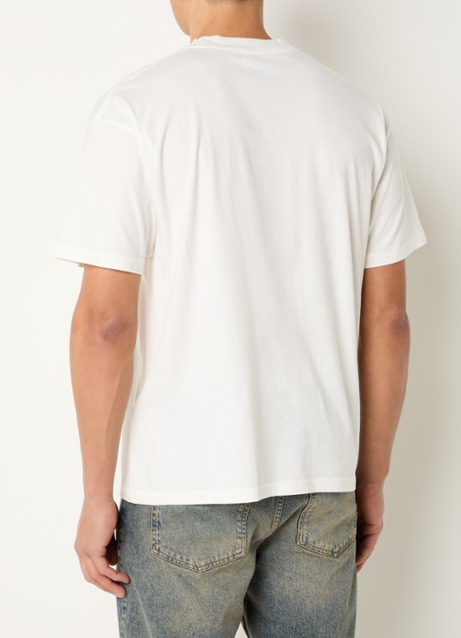 Represent Western Initial T-shirt met logoborduring - achterkant 2 creme