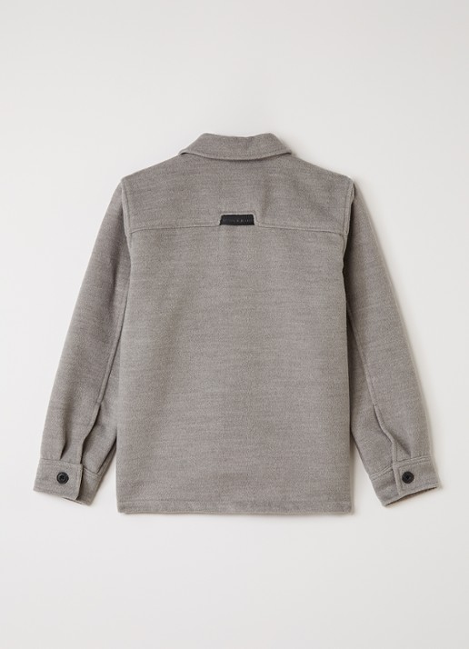 Retour Jeans Brent overshirt met borstzak - achterkant 3 grijsmele