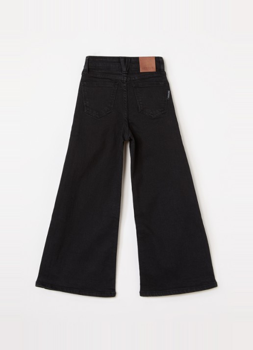 Retour Jeans Celeste wide leg jeans met stretch - voorkant 2 zwart