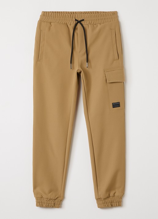 Retour Jeans Hidde tapered fit cargobroek - voorkant camel