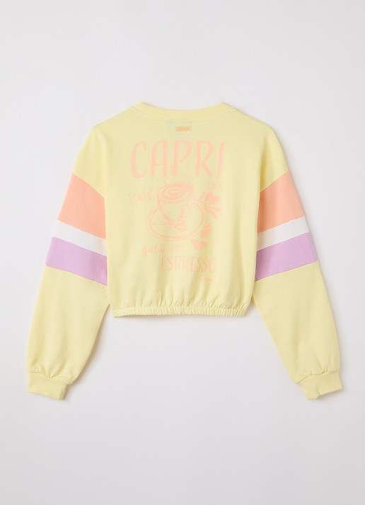 Retour Jeans Kylie sweater met print - voorkant 2 geel