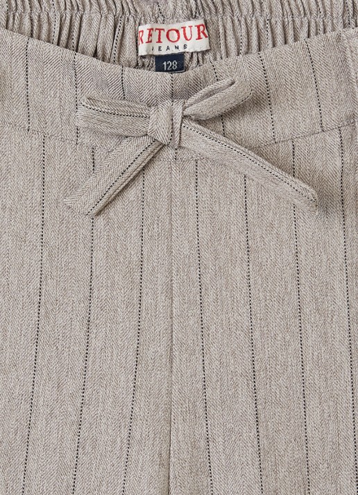 Retour Jeans Lara loose fit pantalon met krijtstreep - detail 3 grijs