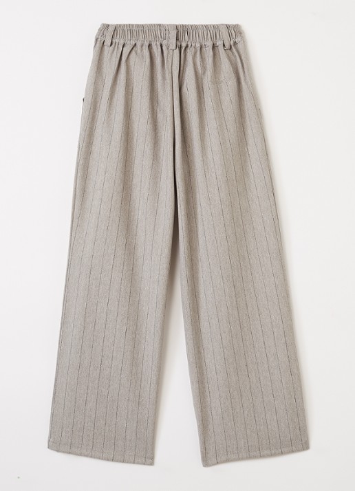 Retour Jeans Lara loose fit pantalon met krijtstreep - voorkant 2 grijs