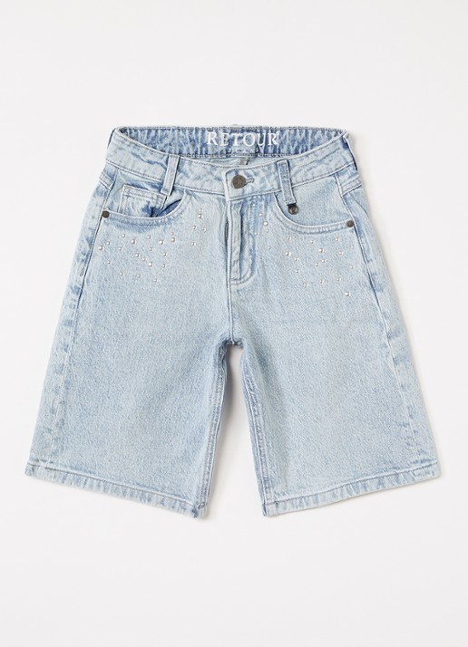 Retour Jeans Mila loose fit korte broek van denim