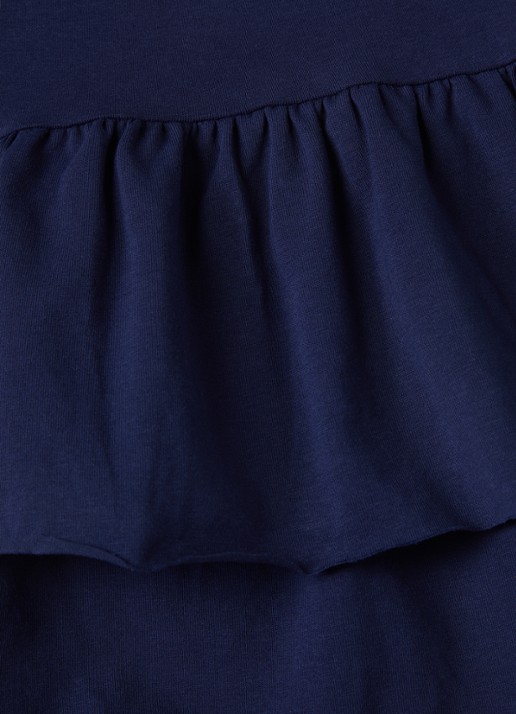 Retour Jeans Norah broekrok met ruches - detail donkerblauw