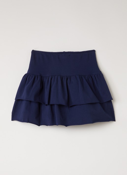 Retour Jeans Norah broekrok met ruches - voorkant 3 donkerblauw