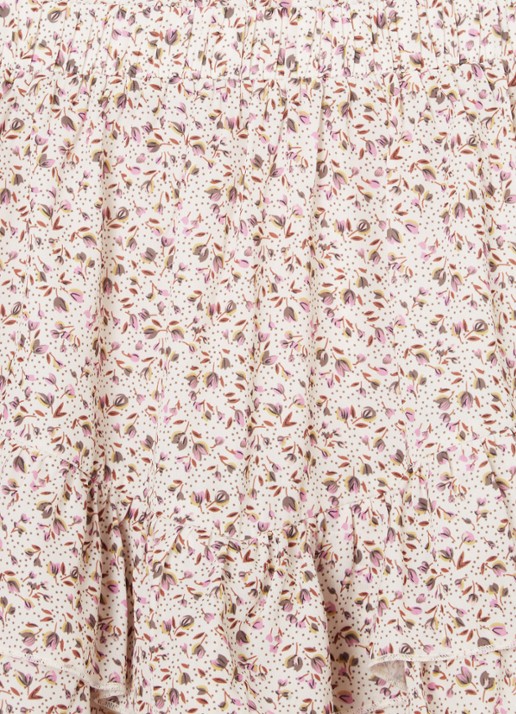 Retour Jeans Olga broekrok met bloemenprint - detail paars