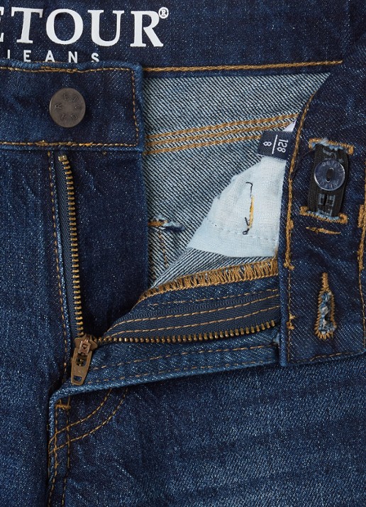 Retour Jeans Romy loose fit jeans met donkere wassing - detail 3 indigo