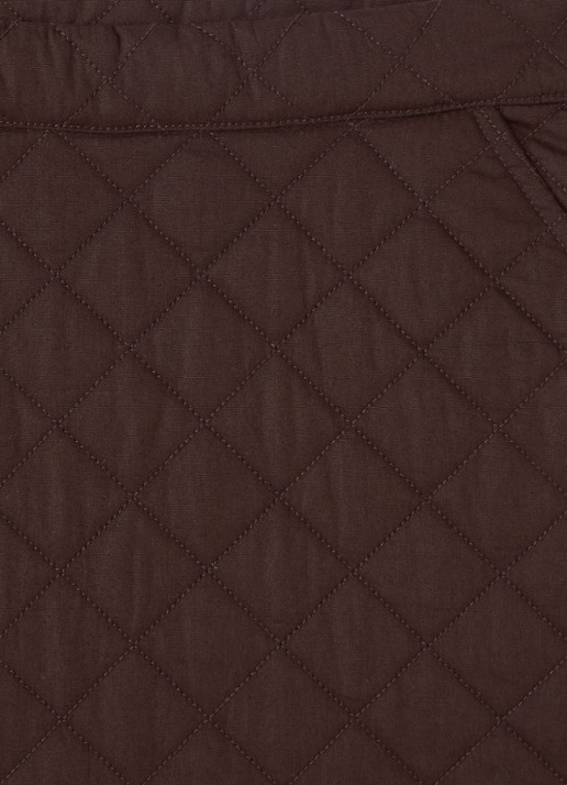 Retour Jeans Rosella minirok met quilt patroon - detail 3 donkerbruin