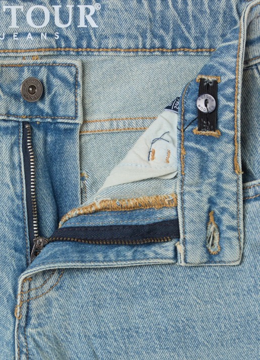 Retour Jeans Stanley straight fit cargobroek van denim - detail 3 indigo