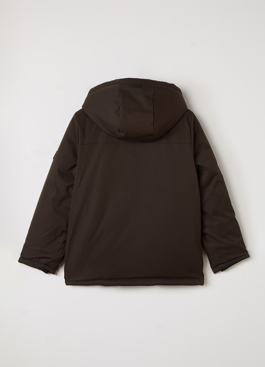 Retour Jeans Wart softshell jack met klepzakken - achterkant 3 donkerbruin