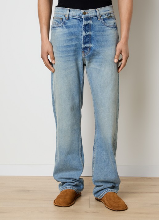 Rhude 90's Traxedo loose fit jeans met lichte wassing