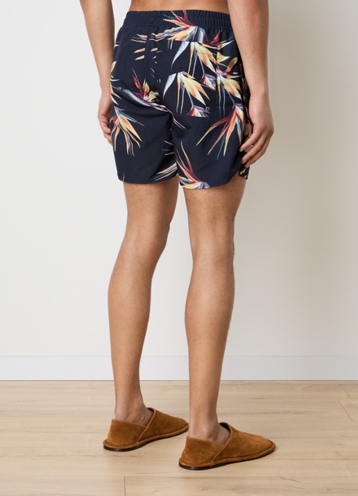 Rhude Regatta zwemshorts met logoprint en steekzakken - achterkant zwart