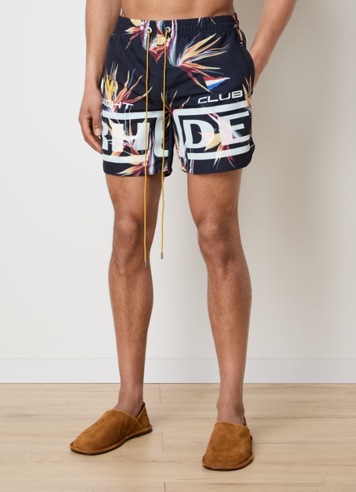 Rhude Regatta zwemshorts met logoprint en steekzakken