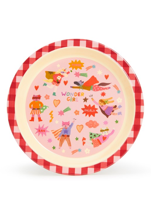 Rice Bord 21,5 cm - voorkant roze