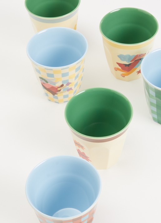 Rice Kinderbeker 16 cl set van 6 - voorkant 2 groen