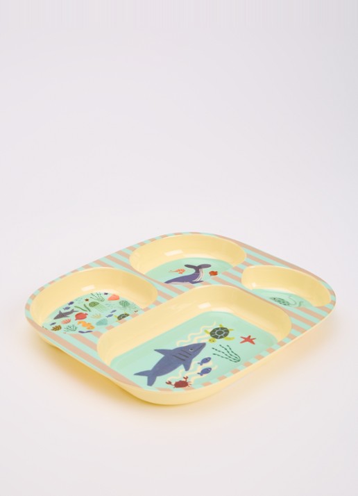 Rice Kinderbord 24 cm - detail mint