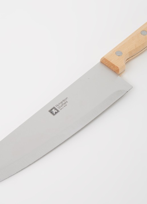 Richardson Sheffield Artisan koksmes 32 cm - detail lichtbruin